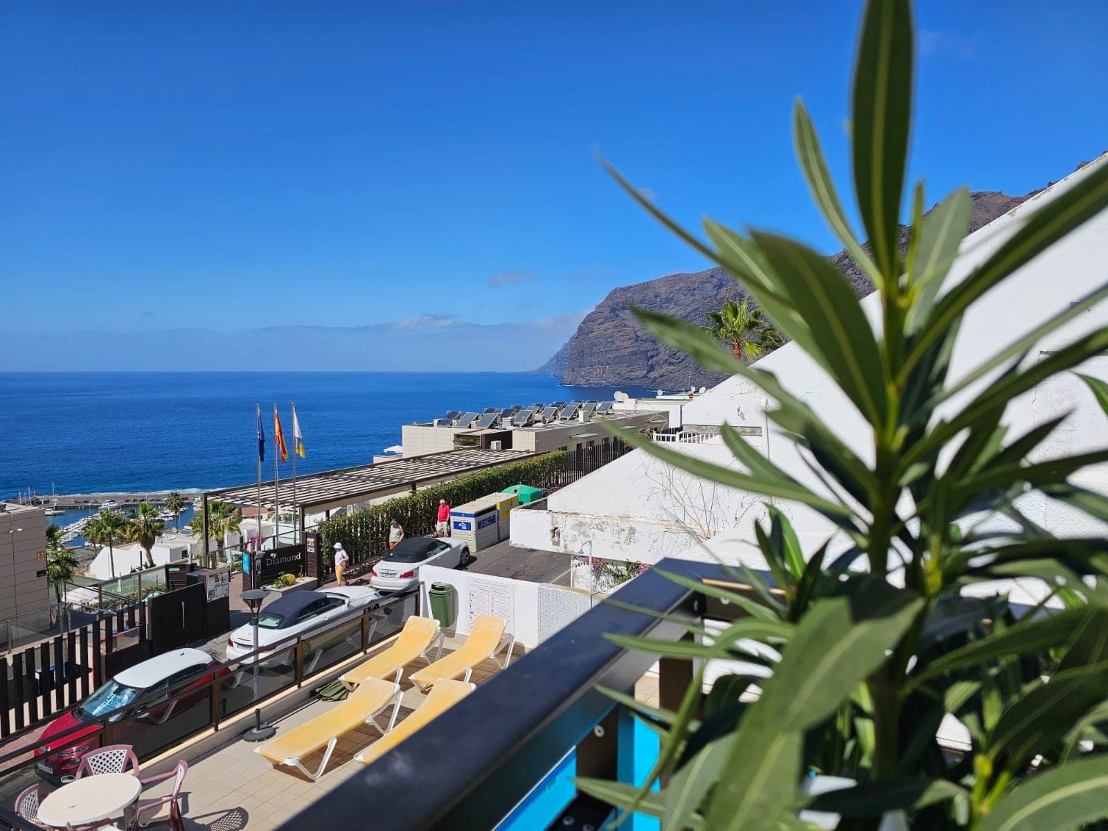 Apartament w Los Gigantes, widok na ocean